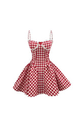 Kokettes kariertes Minikleid